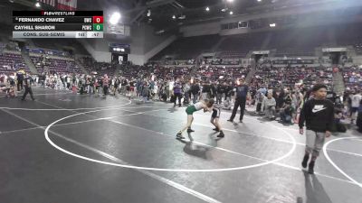 75 lbs Cons. Sub-semis - Cayhill Sharon, Pueblo County Wrestling Club vs Fernando Chavez, Duran Wrestling Club
