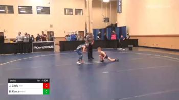 56 lbs Consolation - Jaxon Cady, Indian Valley vs Brayden Evans, West Fairmont