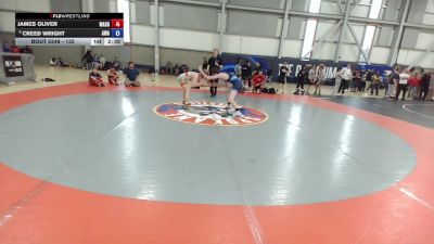 132 lbs Cons. Round 4 - James Oliver, Washington vs Creed Wright, Ascend Wrestling Academy