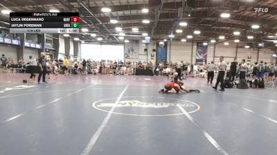 119 lbs Rr Rnd 2 - Luca DeGennaro, North Carolina National Team Red vs Jaylin Foreman, Great Bridge Wrestling Club