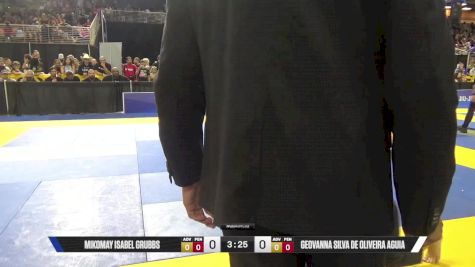 Geovanna Silva De Oliveira Aguia vs Mikomay Isabel Grubbs 2025 Pan Kids Jiu-Jitsu IBJJF Championship