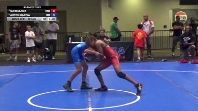 82 lbs Cons. Semis - Oz Bellamy, Fox Valley Wrestling Club vs Austin Garcia, Suples Wrestling Club