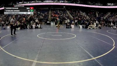 4A 138 lbs Cons. Round 1 - Auggie Rahaim, William Amos Hough High School vs Sterling Jorges, Weddington High School