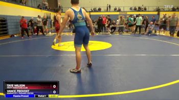 157 lbs Semifinal - Taye Wilson, Pratt Wrestling Club vs Vance Provost, Kansas City Training Center