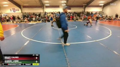 190 lbs Quarterfinal - Brady Calmes, Glenrock vs Gabriel Labbe, Thunder Basin High School