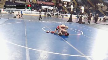 106 lbs 5th Place - Lawson Giove, Whitman-Hanson vs Jospeh Fowke, Melrose