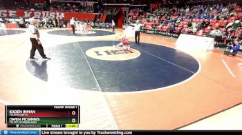 1A 144 lbs Champ. Round 1 - Kaden Inman, Tolono (Unity) vs Owen McGinnis, Toledo (Cumberland)