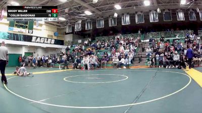 106 lbs Champ. Round 2 - Collin Bagdonas, Perrysburg vs Brody Miller, Licking Valley High School