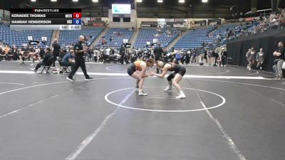 124 lbs Champ. Round 1 - Hannah Henderson, Oklahoma State University vs Kenadee Thomas, Northern Oklahoma College- Tonkawa