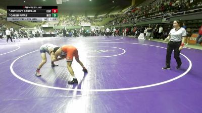 122 lbs Semifinal - Anthony Castillo, Central vs Caleb Rivas, Mission Oaks