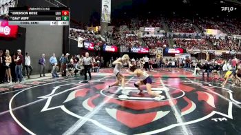 A - 126 lbs Cons. Semi - Emerson Nose, Laurel vs DJay Wipf, Billings Central/Joliet