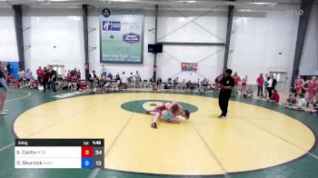 54 kg Rr Rnd 1 - Selena Cachu, Maine Trappers vs Delilah Skurnick, Razor Blue