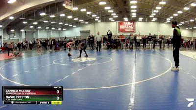 98 lbs Cons. Semi - Nasir Preston, Flex Wrestling vs Tanner McCray, Riverheads Youth Wrestling