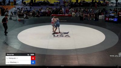 132 lbs Rnd Of 64 - Lucas Vasquez, CA vs Jaxon Mackey, NV