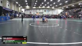 152 lbs Quarterfinals (8 Team) - Collin Hurlburt, Papillion-La Vista vs Cael Dempsey, Lincoln East