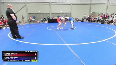 190 lbs Placement Matches (8 Team) - Chase Kivett, Missouri vs Evan McKinnis, Arkansas Red