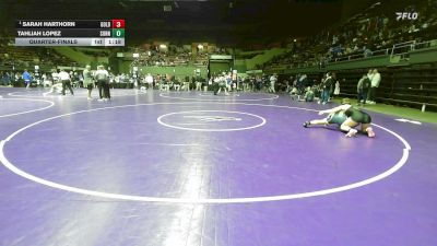 140 lbs Quarterfinal - Sarah Harthorn, Golden Valley (Bakersfield) vs Tahliah Lopez, Sunnyside