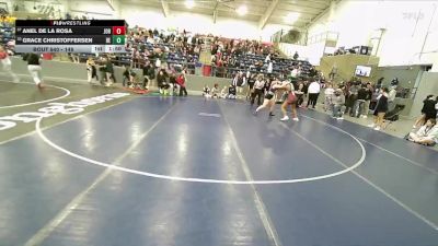 145 lbs Cons. Round 4 - Grace Christoffersen, Box Elder vs Anel De La Rosa, Jordan