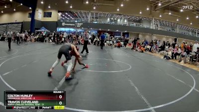 88 lbs Round 1 (4 Team) - Travon Cleveland, North Carolina National Team vs Colton Hunley, Crossroads Wrestling