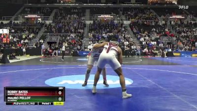 285 lbs 7th Place Match - Robby Bates, North Central (IL) vs Mauro Pellot, Alvernia