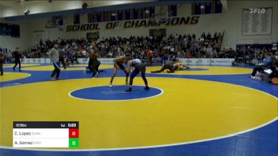 123 lbs Consi Of 16 #2 - Chris Lopez, Sunnyside (AZ) vs Andrew Gomez, Porterville