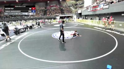 80 lbs Cons. Round 2 - Jacob Fay, Red Bluff Freestyle vs Timur Nurahunov, Community Youth Center - Concord Campus Wrestling