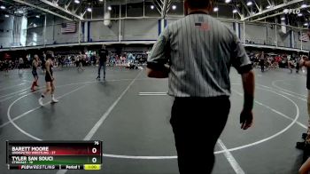 76 lbs Round 5 (10 Team) - Tyler San Souci, CTWHALE vs Barett Moore, Undisputed Wrestling