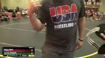 58 lbs Round 1 (4 Team) - Tally Ermi, NJ-Select vs Olivia Fowler, MGW- Dragon Fruit