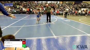 52 lbs Semifinal - Mitchell Little, Oklahoma Wrestling Academy vs Oaklee Stone, Piedmont