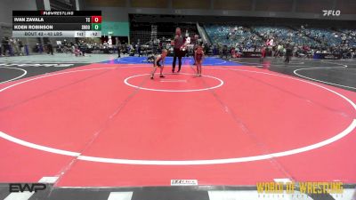 43 lbs 3rd Place - Ivan Zavala, Team Coalinga vs Koen Robinson, Shootbox
