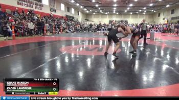175 lbs Quarterfinal - Grant Hanson, Alexandria Cardinals vs Kaden Langrehr, West Salem Bangor