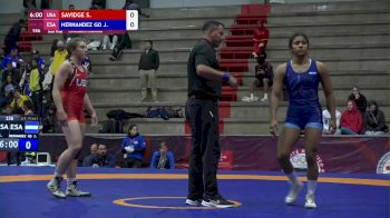 59 kg Semifinal - Sarah Savidge, USA vs Jacqueline Hernandez, ESA