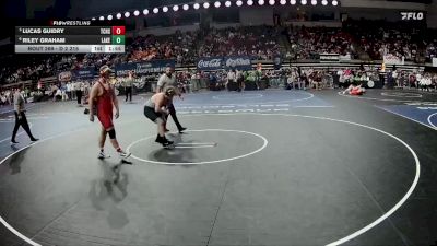 D 2 215 lbs Quarterfinal - Lucas Guidry, Teurlings Catholic vs Riley Graham, Lakeshore