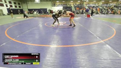 165 lbs Semifinal - Cinsere Clark, Indian Hill Community College vs Cody Wagner, Unattached