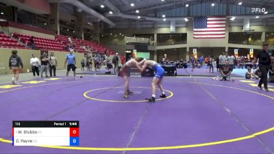 114 lbs 1st Place Match - Wade Stubbs, KS vs Colby Payne, CO