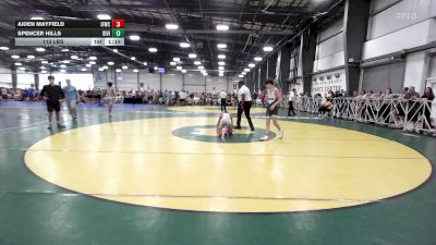 113 lbs Rr Rnd 2 - Aiden Mayfield, Iron Forge WC - HSB vs Spencer Hills, Division-1 Training Center - HSB