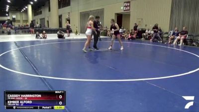 140 lbs Semis (4 Team) - Cassidy Harrington, TN AAU- Havok vs Kimber Alford, Trojan WA