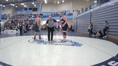 285 lbs Cons. Round 7 - Carlos Rosas, Stansbury vs Oliver Robins, Syracuse