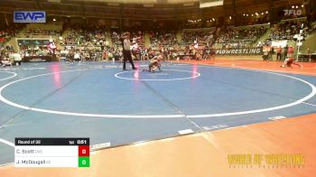 43 lbs Round Of 32 - Cash Scott, Cowboy Wrestling Club vs Jackson McDougall, Gulf Coast Wrestling Club