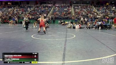 1A 285 lbs Cons. Semi - Tyler Foreman, South Stanly vs Grayson Hoilman, Avery County