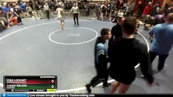 160 lbs Quarterfinal - Cole Lockart, Lewiston High School vs Caden Wilson, Hanford