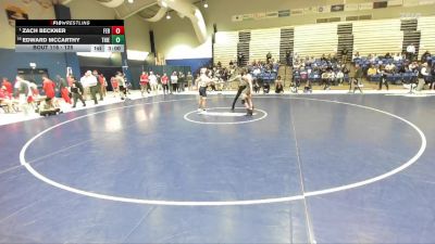 125 lbs Champ. Round 1 - Zach Beckner, Ferrum vs Edward McCarthy, Thiel