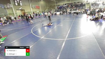 75 lbs Cons. Round 4 - Austin Peterson, Declo Stingers vs Xerxes Zollinger, East Idaho Elite