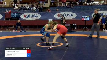 57 kg Consolation - Cheyenne Sisenstein, Team Tornado Wrestling Club vs Lauren Louive, New York Athletic Club