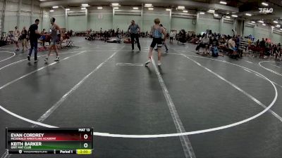 138 lbs Cons. Round 2 - Keith Barker, Grit Mat Club vs Evan Cordrey, McDonald Wrestling Academy