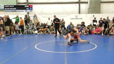 43 lbs Semifinal - Avery Riley, MPOWER Girls Wrestling Club - W vs Allyia Walker, VA Killers - W