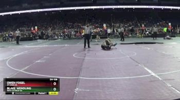 D4-106 lbs Cons. Round 2 - Owen Fogel, St Louis HS vs Blake Wendling, New Lothrop HS