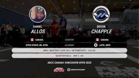 Devon Chapple vs Daniel Allos 2025 ADCC Vancouver Open