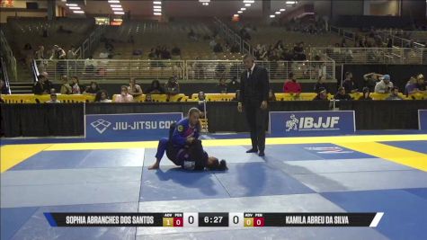 Kamila Abreu Da Silva vs Sophia Abranches Dos Santos 2025 Pan Jiu Jitsu IBJJF Championship