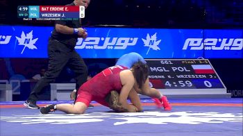 59 kg Final 3-5 - Erdenesuvd Bat Erdene, Mongolia vs Jowita Maria Wrzesien, Poland